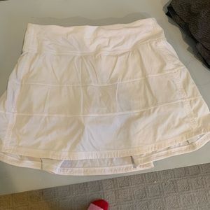 White Lululemon skirt